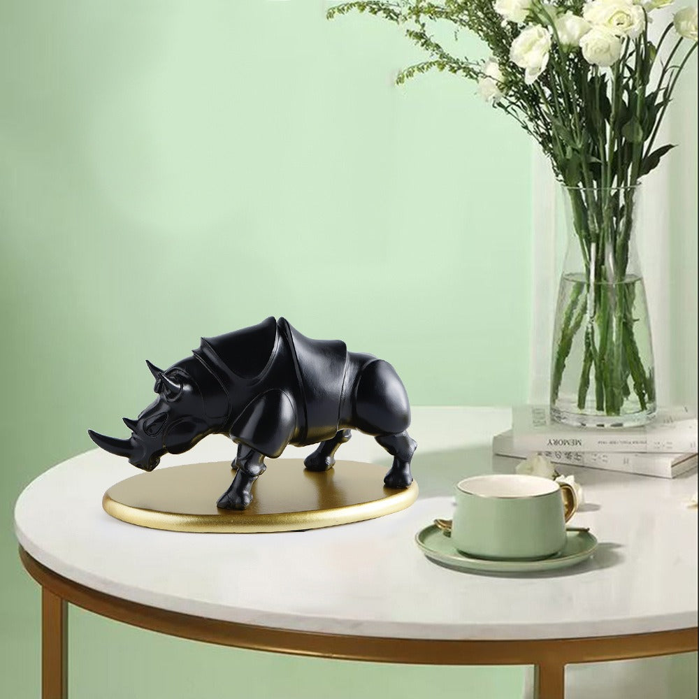 Minimalist rhinoceros home decoration resin ornaments